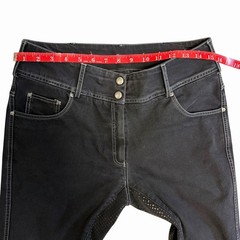 Women’s Sz 30 R Goode Rider Black Vogue Riding Jeans Full Seat Breeches #14902