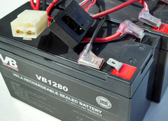 Battery Replacement – Includes Wiring Harness (8 Ah Capacity – 24 Volt System)-