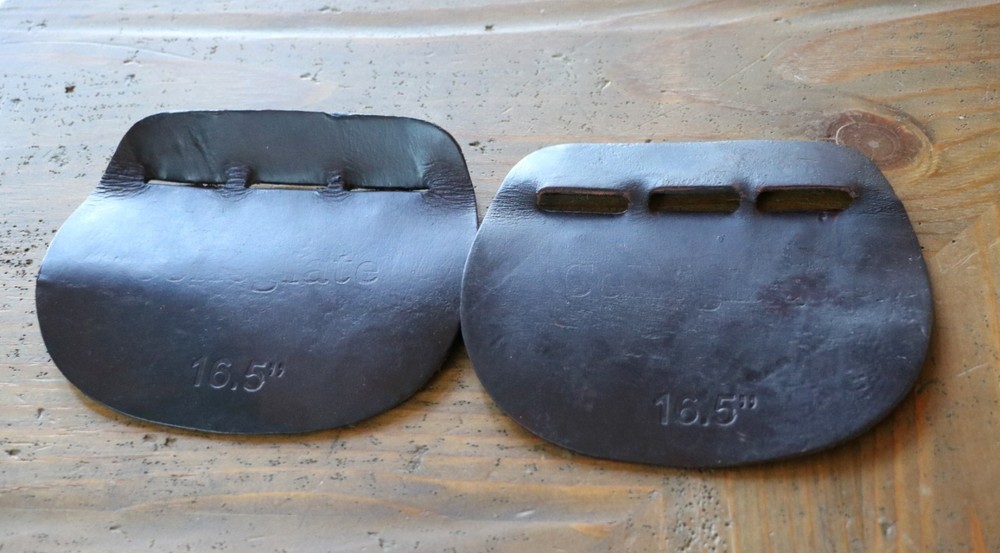 Set Of Collegiate Leather Billet Guards English Brown 16.5″