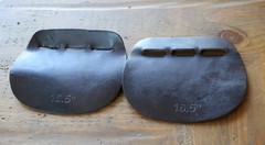 Set Of Collegiate Leather Billet Guards English Brown 16.5″