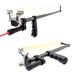 Precision Telescopic Slingshot Set with Red Laser Aim For Hunting Outdoor Sports