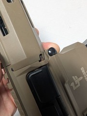 Airsoft BB Ripcord Airsoft Rifle Tan AEG 6mm BB Orange Tip