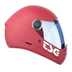 TSG Pass 2.0 Full Face Helmet , Downhill Skateboarding, M (56-58 cm), Gentle Red