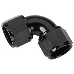 Female to Female Flare 90 Degree Swivel Full flow 16AN Black – 90 Degree