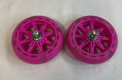 Pink light up 4 inch GoTrax KS3Pro scooter wheels replacements Pair of 2 WHEELS