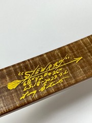 Stewart’s Handmade Longbow Recurve 42#@26″ Osage, Bamboo, Cocobolo, Curly Maple,