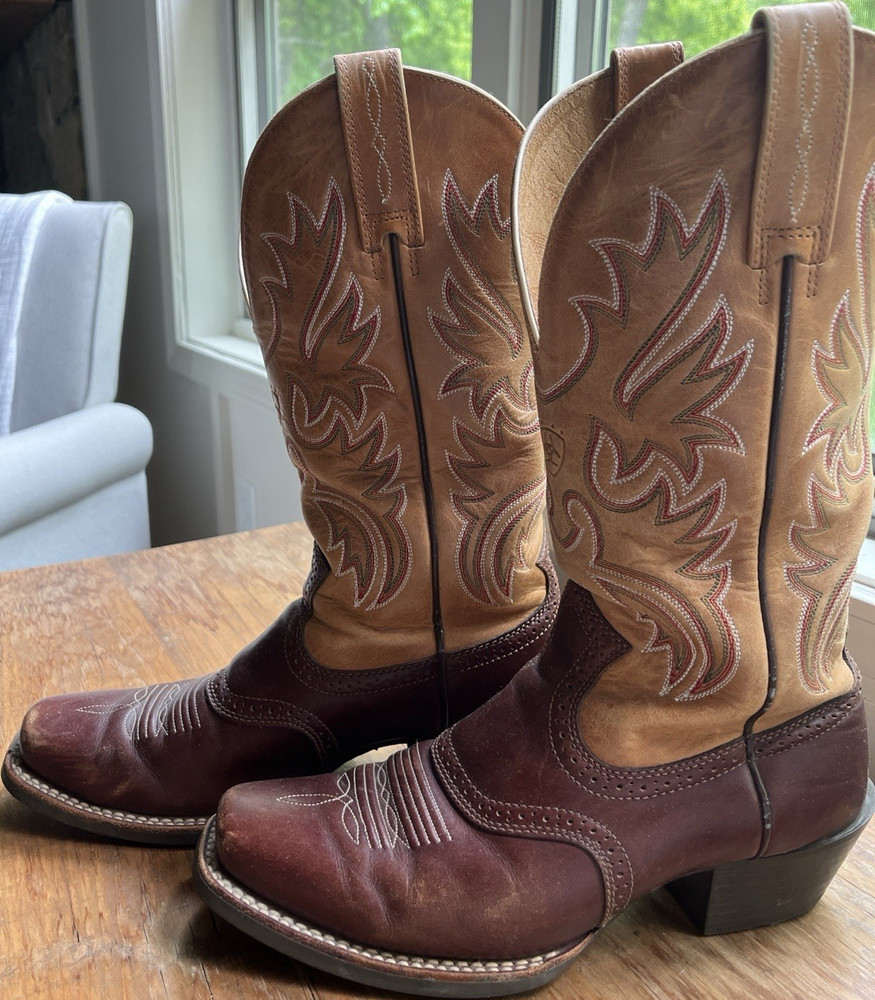 Ariat Brown Western Equestrian Boots Men’s US Size 8.5D 15751
