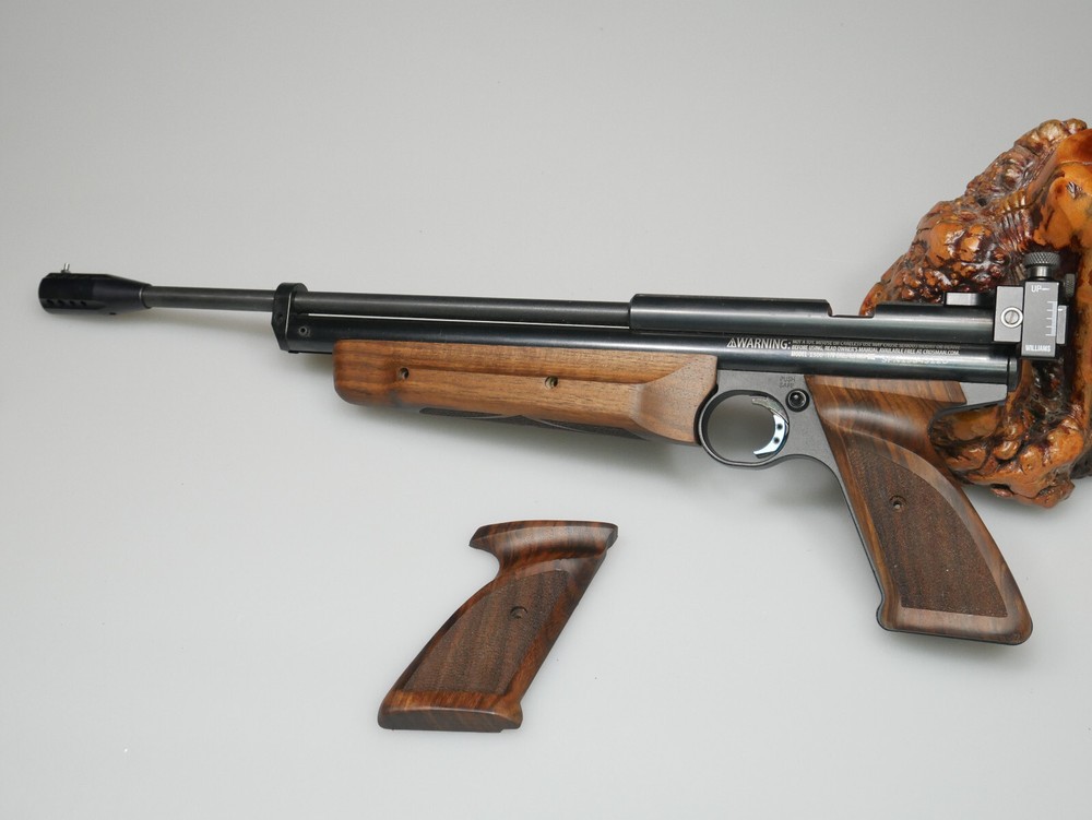 CUSTOM WALNUT FOREARM & GRIPS FITS CROSMAN 1377 C, 1322 P PISTOL SANDED