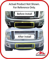 Small Diamond Powder Coated Black Stainless Steel Bumper Grille Insert
