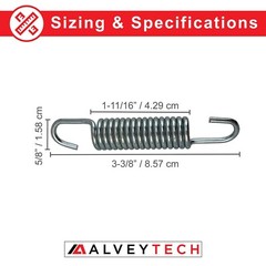 85 mm Kickstand Spring for the Monster Moto MM-B80 Mini Bike – Chrome Universal