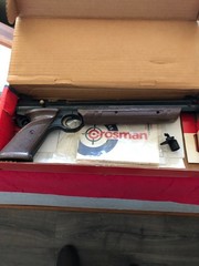CROSMAN AMERICAN CLASSIC 1377 AIR PISTOL W/ MODEL 1399 SHOULDER STOCK