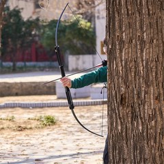 60lbs Foldable Longbow Archery 60″ Adult Hunting Fishing Survival Straight Bow