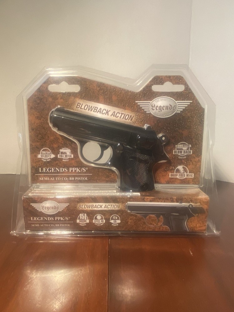 Rare Legends Walther PPK/S .177 BB Pistol Metal Blowback CO2 James Bond 007 NEW!