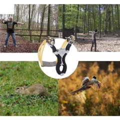 Professional slingshot Stainless Steel Outdoor Hunting slingshots Catapult Sling