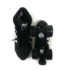 adidas Womens Sz 4.5 Superstar 82 Skate Leather Roller Skates Black White JI3535