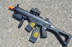 Full Size Double Eagle M82P Semi/Full Auto Electric Airsoft Gun w/ TWO Magazines