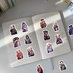 30Pcs Random Cool Cute Gothic Anime Girls Cartoon Waterproof Stickers
