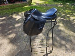 Albion Legend K2 Jumping Imported English Saddle Black Leather 17.5 M