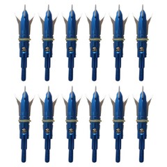 Archery Crossbow Broadheads Compound Bow Arrowhead 2 Blade Iron 100 Grain 12Pcs
