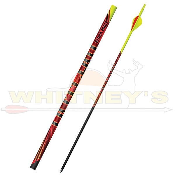 Black Eagle Outlaw Arrows – Yellow Crested – 300 – 6pk – OUTLAW300YW