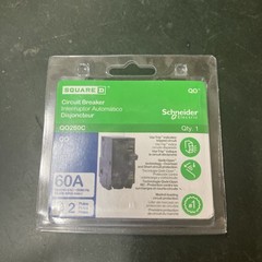 Square D QO 60 amps Standard 2-Pole Circuit Breaker