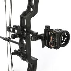 5 Pin Sight Compound Bow 4X 6X 8X Lens 0.019″ Fiber Adjustable Archery Hunting