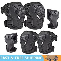 6PCS/SET Children Elbow Wrist and Knee Pads For Kids Safety Skate Bike Cycling