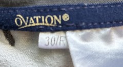 Ovation Ladies Riding Breeches Full Seat Size 30 R Equestrian Pants Stretch Gray