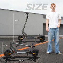isinwheel S-Nova Pro Foldable Electric Scooter(800W Motor,25MPH,25Miles Range)