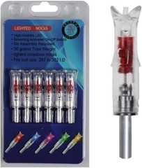 6Pcs Automatically Archery Arrow Lighted Nock for ID 6.2mm/7.62mm Crossbow Bolt