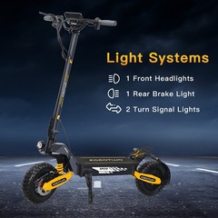 1200W 30mph Electric Scooter for Adults 48V 11″ Foldable Off-Road Fast E-Scooter