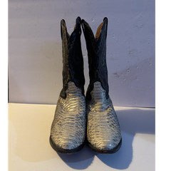 Dan Post Men’s Western Cowboy Boots python skin Upper Black Shaft US 11