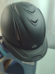 Ovation OV Deluxe Schooler Riding Helmet Equestrian Black M/L Medium / Large New