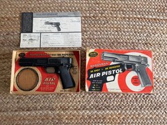 Vintage Marksman Repeater .177 BB, Darts Cal Air Pistol W/ Original Box, Manual