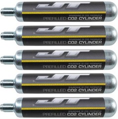 5 Count – JT 90gram Paintball CO2 Tank -Threaded – Prefilled