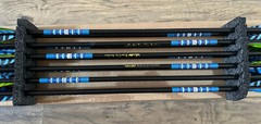 (12) Rose City PO Cedar NIGHTFALL 5S 11/32″ PAINTED & MATCHED 55-60# Arrows [v5]