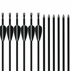 32in 12PCS Recurve Bow Mixed Carbon ArrowsHunting Practice Archery Target Arrow