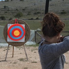 Portable Outdoor Straw Archery Target 50cm Diameter for Shooting Practice