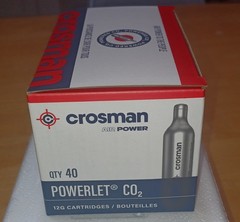 Crosman 23140 CO2 Powerlet Cartridge – 40 Count 12 Grams 12g Airgun Rifle