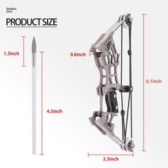 MINI Archery Compound Bow Type with 12 Arrows for Hunting Shoot Target Practise