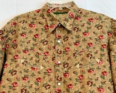 Women’s Vintage Ralph Lauren Western Shirt – Country Floral Pattern – 46″ Bust