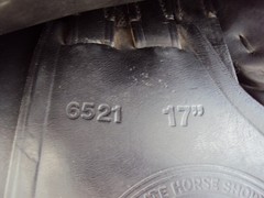 COLLEGIATE Dressage Saddle – 17″ Seat – GREAT! FREE Stirrups, Leathers, Girth