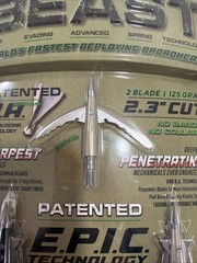 Bowmar Beast Titanium Hybrid Broadheads 2 Inch 125 Grain With Practice Head New