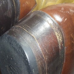 Dan Post DP 2147 J Men’s Western Boots 13 EW Leather Upper Brown Tan Mexico