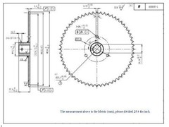 Jeremywell #40 Roller Chain Sprocket B Type 1″ Bore 60 Tooth
