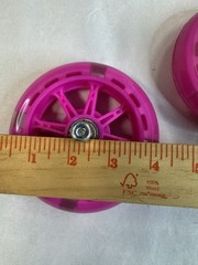 Pink light up 4 inch GoTrax KS3Pro scooter wheels replacements Pair of 2 WHEELS
