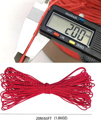 Dyneema Reflective Rope -2Mm 400Kg Fracture Strain – Suitable for Tents, Kite Su