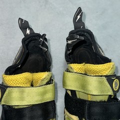 Evolv Helix Rock Climbing Leather Shoes Mens US 10.5 EU 44 Neon Yellow Mountain