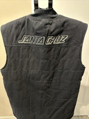 Etnies Santa Cruz Black Vest Size Large Skateboarding Streetwear Rare 🔥