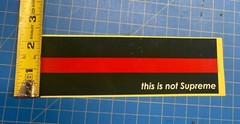 SOME NOTICE SOME KNOW THIS STICKER GUCCI LOGO SUPREME RARE STICKER AARONS WORLD